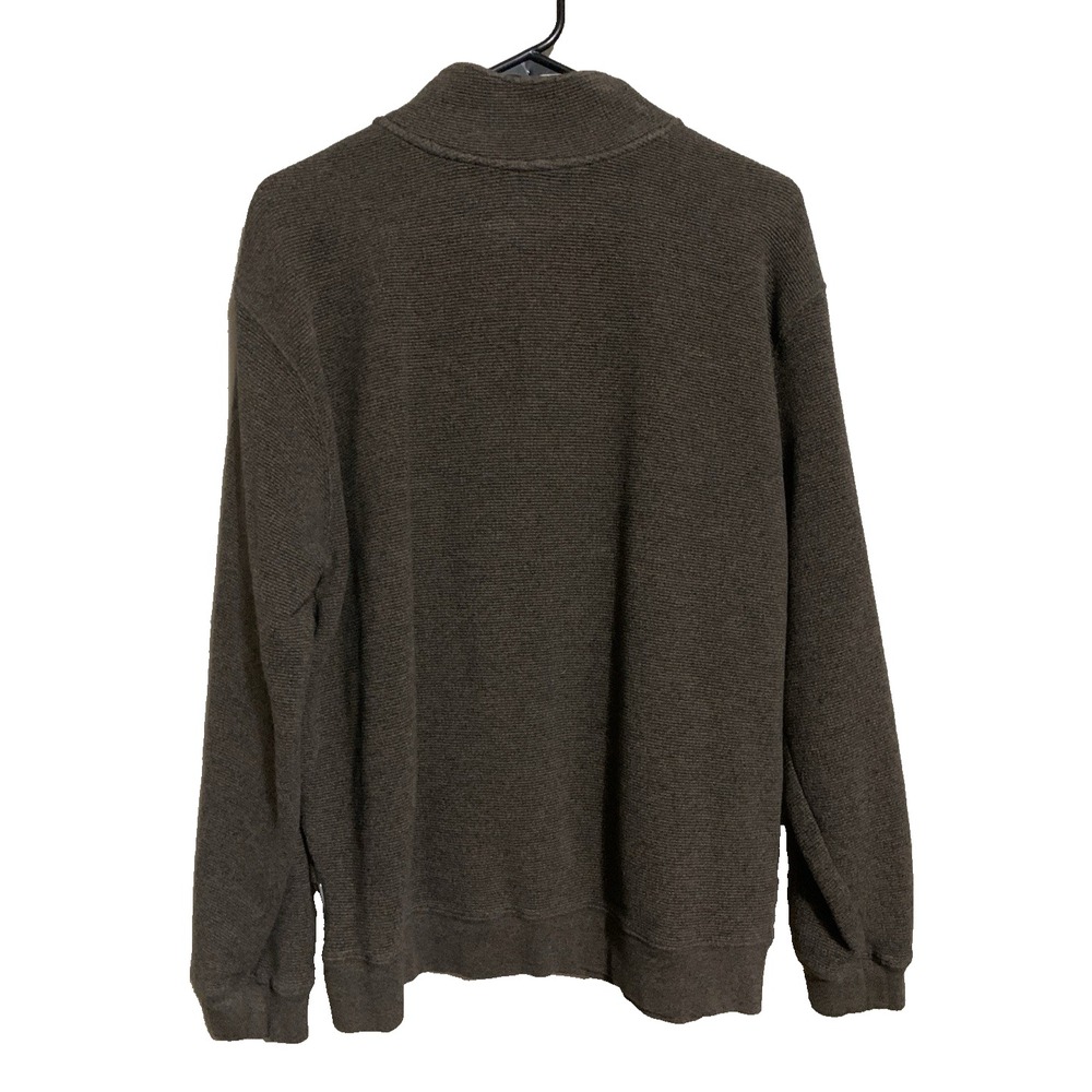 Woolrich Quarter Zip Pullover Sweater Men's XL Brown *materials tag is missing - Picture 6 of 16